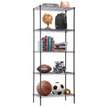 BestOffice | 4-Tier Wire Storage Shelves | 36x14x54 | Chrome | with Adjustable Racks | Heavy-Duty Metal Shelf, Holds Upto 1000 lbs | No-Tool Assembly | Ideal for Home & Garage Shelving