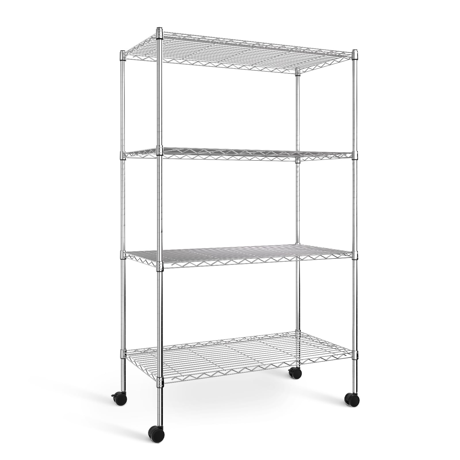 Simple Deluxe Heavy Duty 5-Shelf Storage Shelving Unit, 1250lbs Loading Capacity, 29.92" D x 13.98" W x 61.09" H, Black