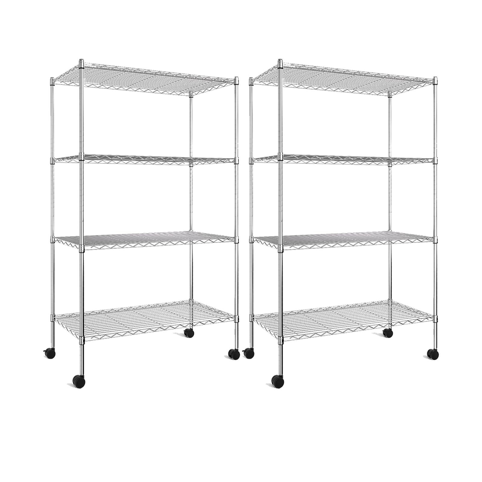 Simple Deluxe Heavy Duty 5-Shelf Storage Shelving Unit, 1250lbs Loading Capacity, 29.92" D x 13.98" W x 61.09" H, Black