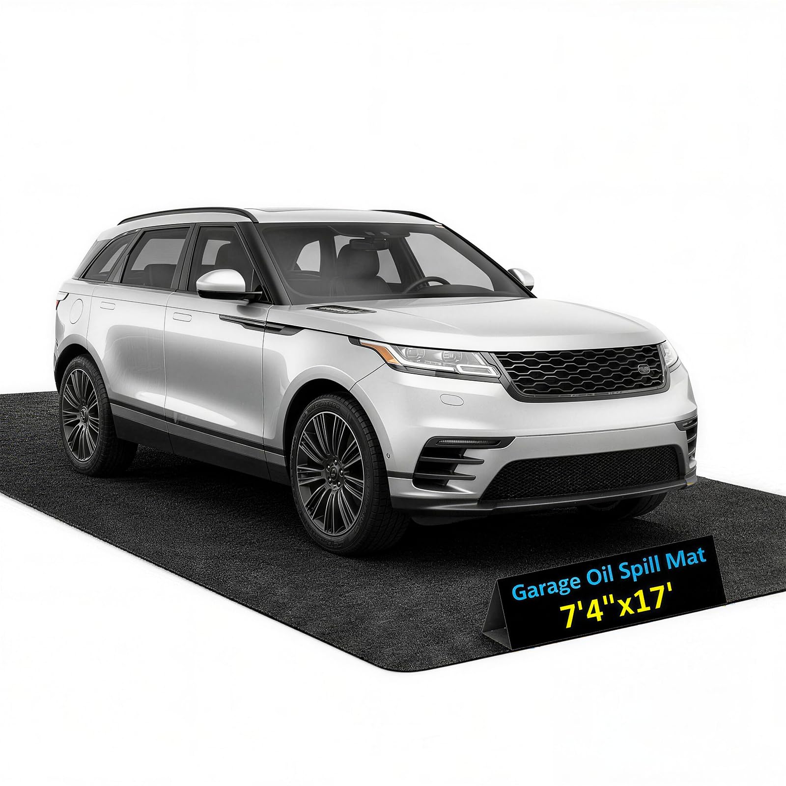 AHEONLAR Oil Spill Mat, 60" x 72" Waterproof Garage Floor Mat, Durable Garage Floor Mats for Under Car, Oil Change Mat Easy to Clean, Washable Garage Mat Protect Floor from Spill & Stain（Black）