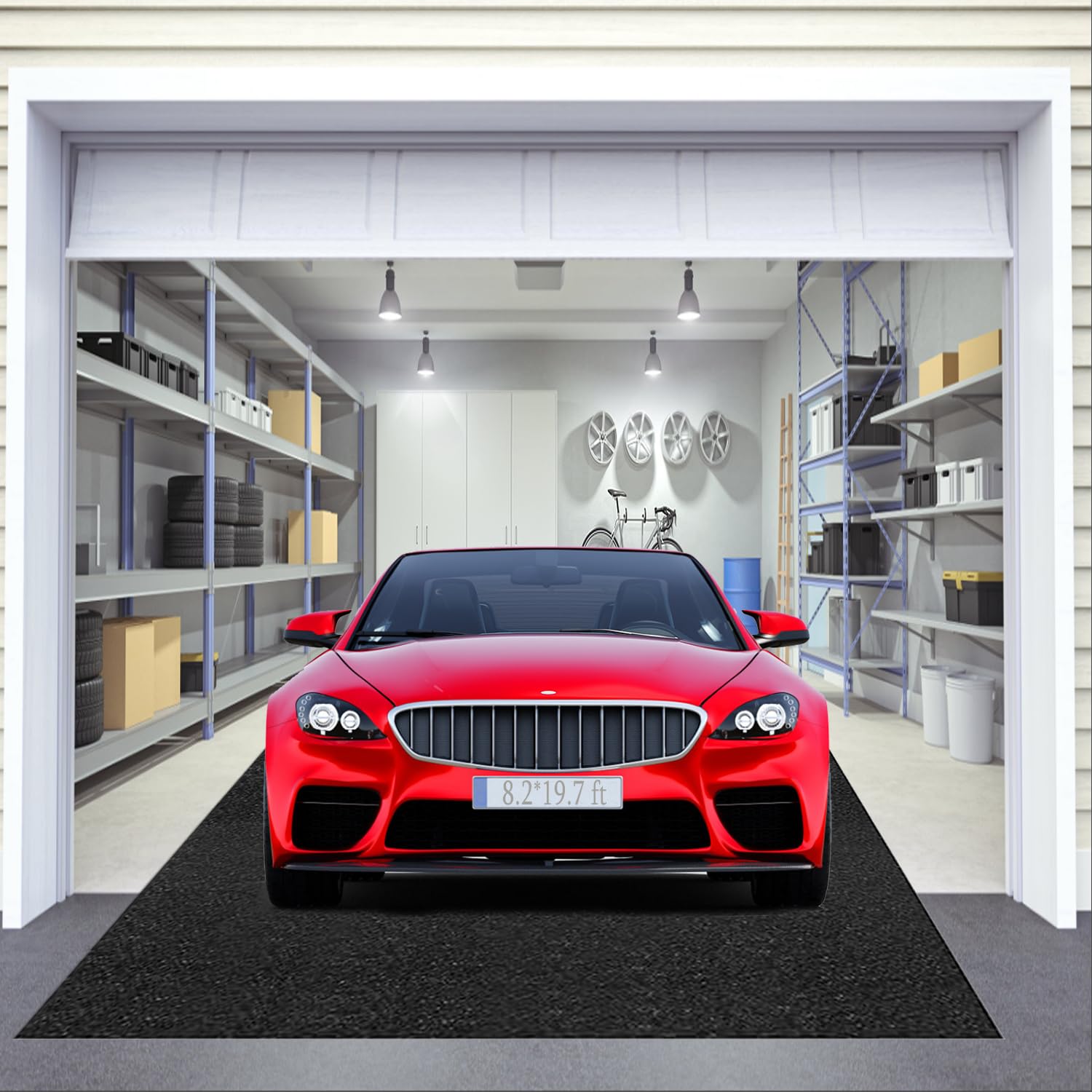 Oil Spill Mat, 36 * 60in Garage Floor Mat for Under Car, Absorbent Oil Pad, Waterproof Backing Protects Floor(2 Pack)