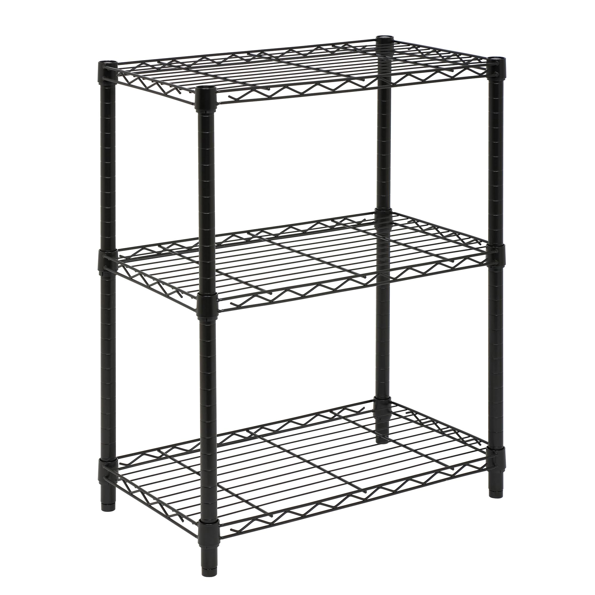 Honey-Can-Do 5-Tier Adjustable Shelving Unit, Chrome SHF-09685 Chrome, 1750lbs (350-lb Weight Capacity Per Shelf)