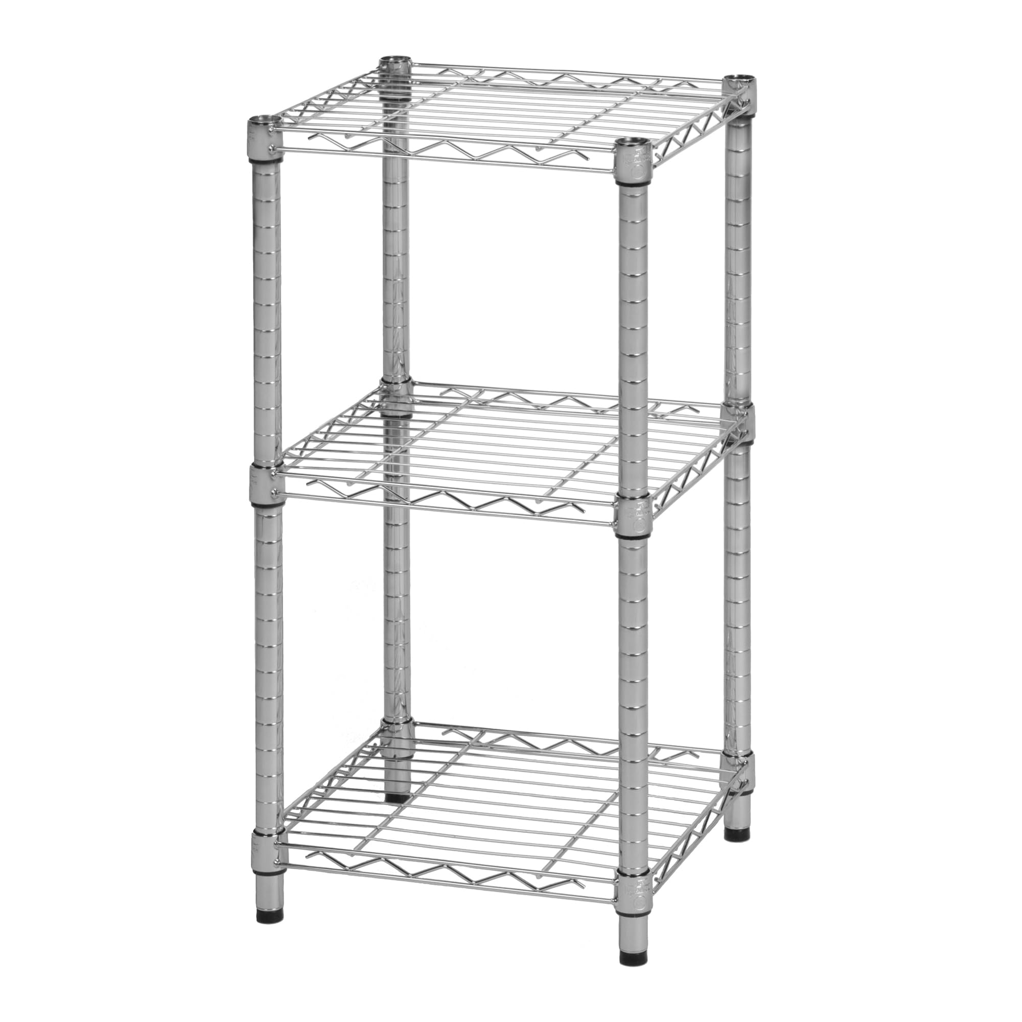 Honey-Can-Do 5-Tier Adjustable Shelving Unit, Chrome SHF-09685 Chrome, 1750lbs (350-lb Weight Capacity Per Shelf)