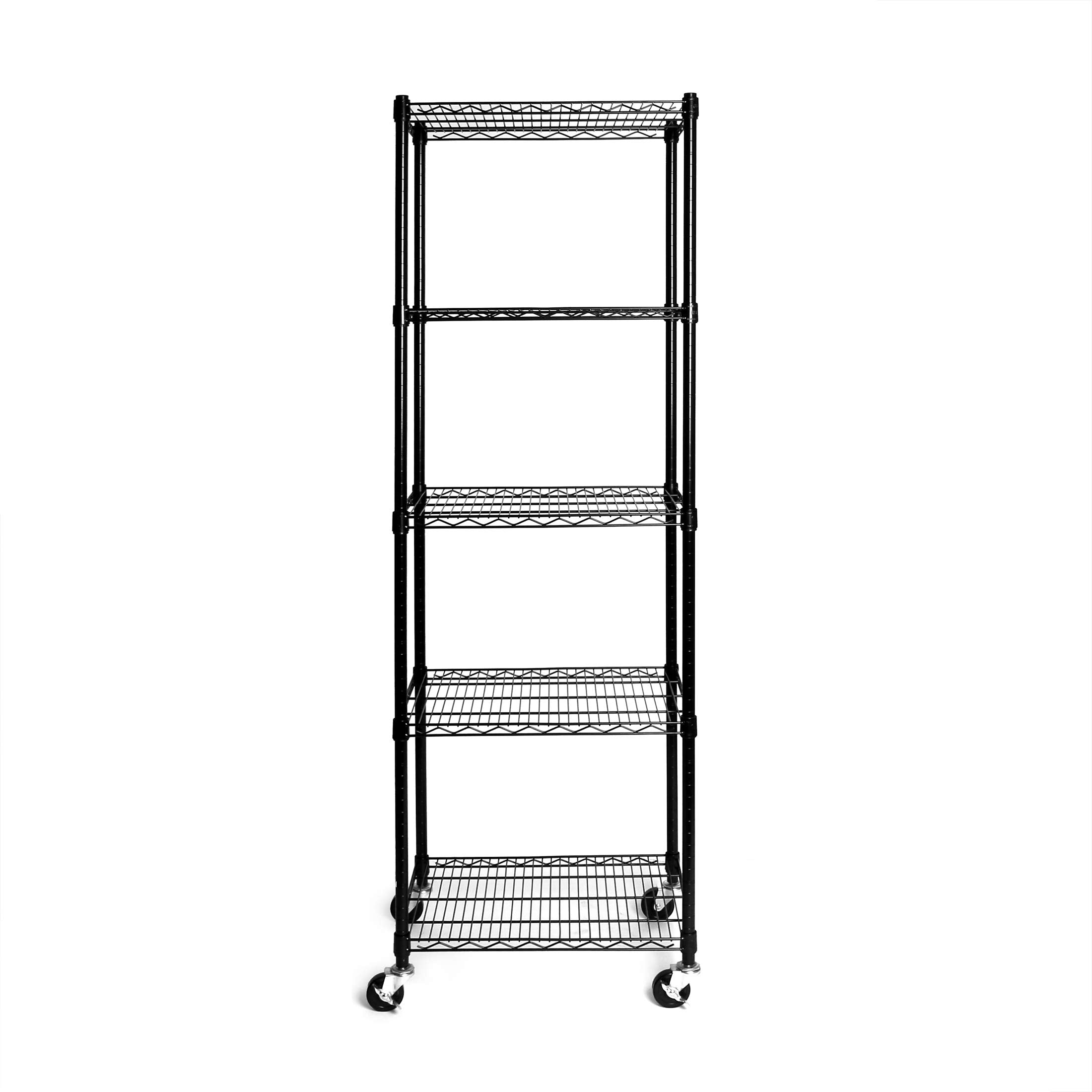 Seville Classics UltraDurable Heavy Duty NSF Solid Steel Wire Rack Storage Unit, Organizer for Garage, Warehouse, Office, Restaurant, Classroom, Kitchen, Steel, 5-Tier Shelving, 36" W x 18" D