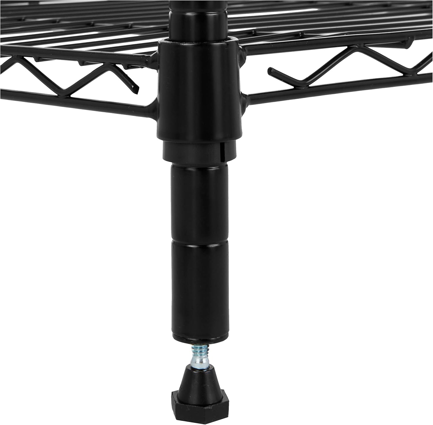 Amazon Basics 4-Shelf Adjustable Heavy Duty Steel Wire Rack Storage Shelving, Sturdy Garage Shelving, 350 lbs Capacity Per Shelf, Easy No-Tool Assembly, 36" x 14" x 54", Black | Heavy Duty, Adjustable, for Kitchen, Garage, Storage, Shelving Organizer