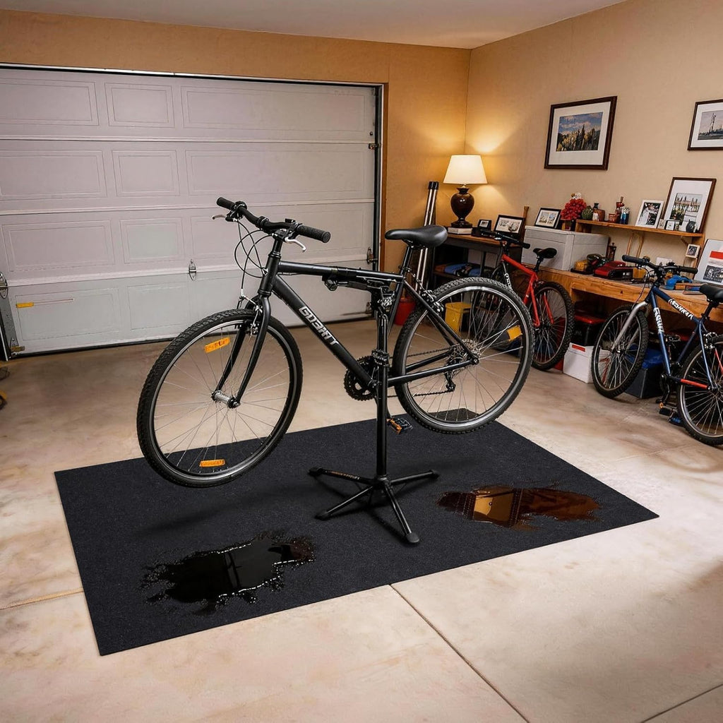 Grefinity Oil Spill Mat, 36" x 60" Oil Mat for Driveway, Under Car Pad for Garage Floor, Protects Against Oil, Chemicals & Stains with TPE Anti-Leak Backing, Reusable & Washable