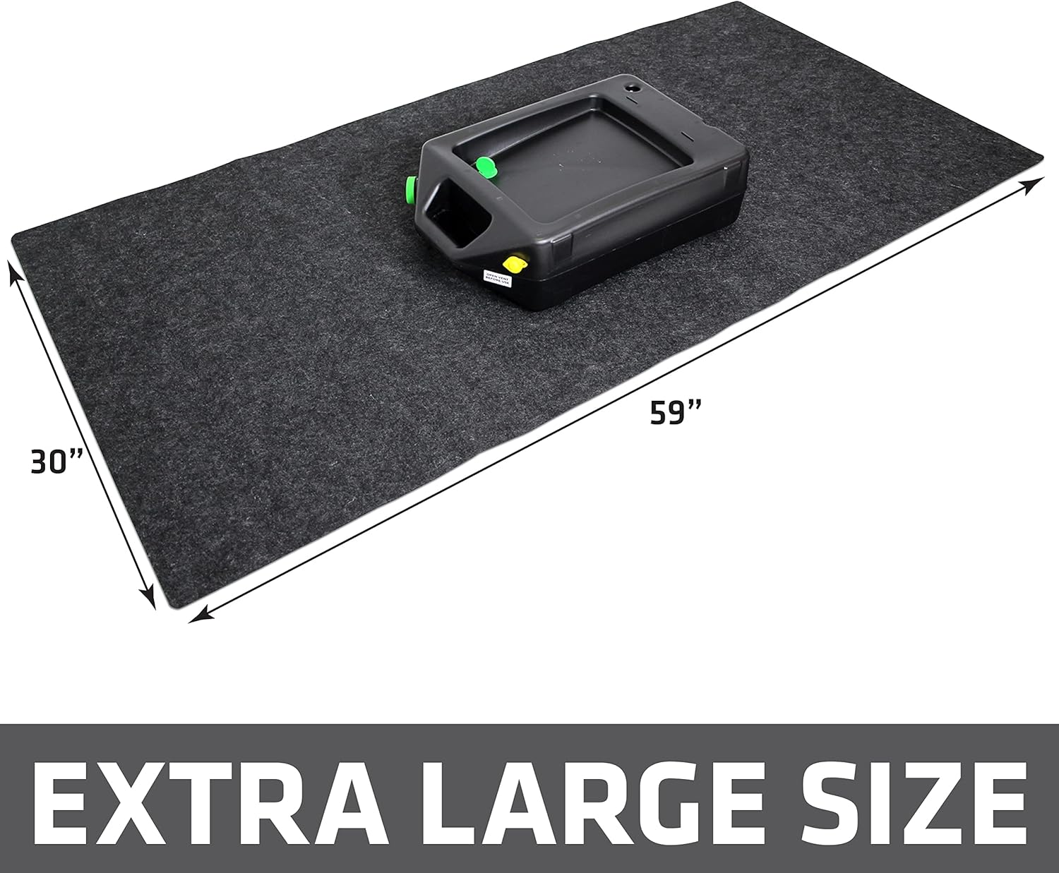 Armor All Premium Oil Spill Mat, Garage Floor Maintenance Mat (30" x 59"), Absorbent Oil Pad, Reusable, Washable, Durable, Waterproof Backing Contains Liquids, Protects Surface (USA Made)