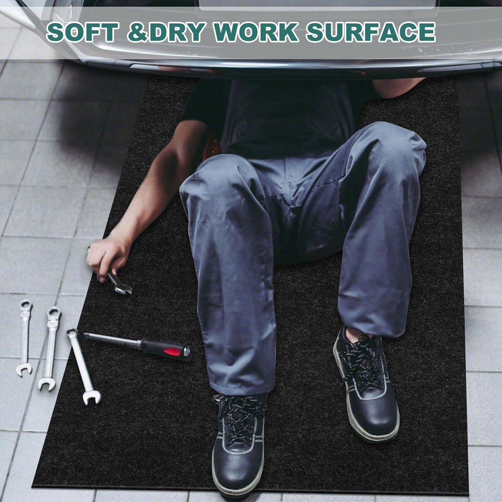 60" x 72" Giant Oil Drip Mat for Garage Driveway, Reusable Floor Oil Spill Leak Absorbent Pads for Motorcycle Car Oil Leak Stain Resistant