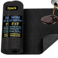 AHEONLAR Oil Spill Mat, 60" x 72" Waterproof Garage Floor Mat, Durable Garage Floor Mats for Under Car, Oil Change Mat Easy to Clean, Washable Garage Mat Protect Floor from Spill & Stain（Black）