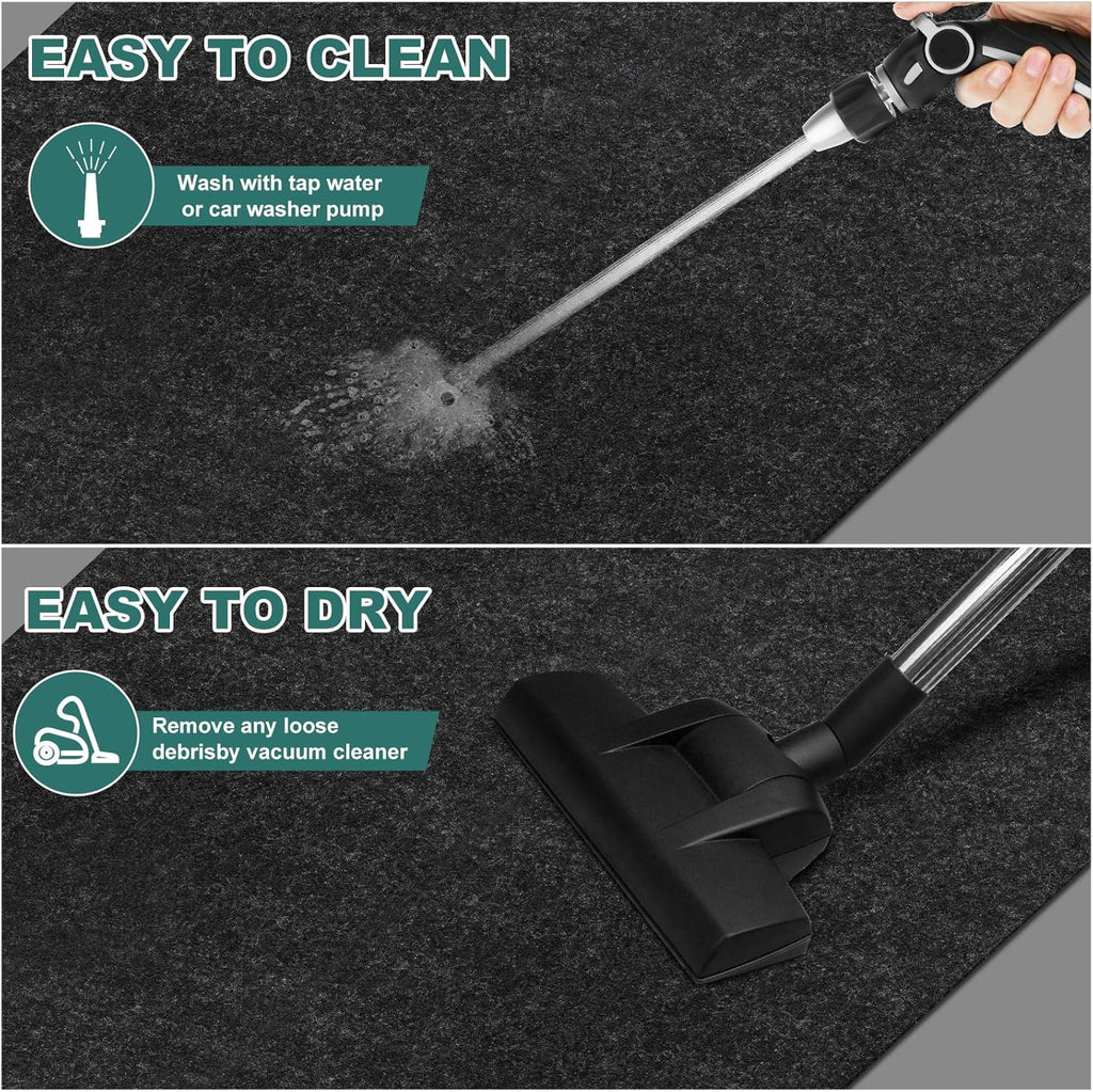 60" x 72" Giant Oil Drip Mat for Garage Driveway, Reusable Floor Oil Spill Leak Absorbent Pads for Motorcycle Car Oil Leak Stain Resistant